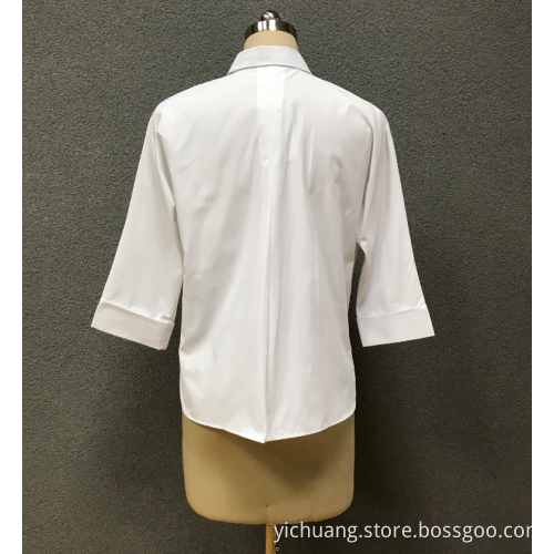 Women's 3/4 Sleeve Breathable Striped Printed Casual Shirts
